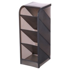 덴빌리어 심플한 책상정리 수납함 대 8.5 x 9 x 20.3 cm, 블랙, 1개