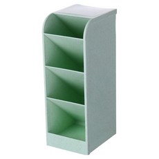 덴빌리어 심플한 책상정리 수납함 대 8.5 x 9 x 20.3 cm, 그린, 1개