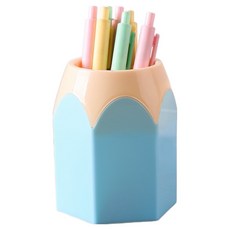 덴빌리어 실용적 책상정리 수납함 7.5 x 5.5 x 10.4 cm, 블루, 1개