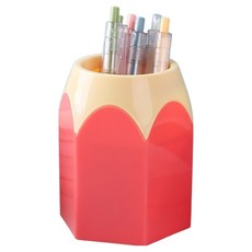 덴빌리어 실용적 책상정리 수납함 7.5 x 5.5 x 10.4 cm, 핫핑크, 1개