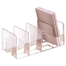 올인셀 깔끔한 책꽂이 4단, 투명