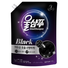 Wool Shampoo 吾香服 黑色補充裝, 1個, 1.8L