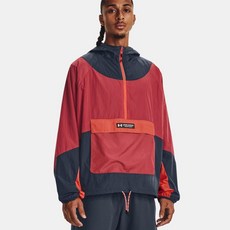 Under Armour 安德瑪 男款 UA RUSH 梭織拉鍊連帽防風夾克 1377183