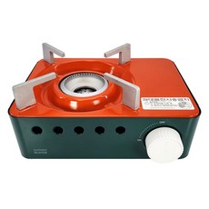 썬터치 블럭버너 미니 휴대용 가스레인지, 초록 + 빨강, 1개