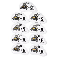 세븐힐스 바이크 루키 아이언커버 9종 세트, 화이트, 1세트