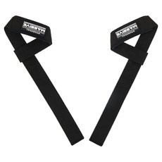 매시브 루버 헬스 스트랩 리프팅 그립 손목보호대, 블랙, 1세트