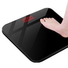 KANIA 愉悅心情體重計 26cm 電池款, 1個, 單一商品, 黑色紅光