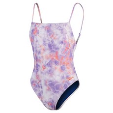 speedo 女款連身印花細肩帶亞洲版型 8-00324514496