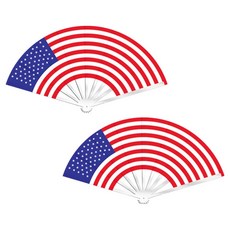 便攜式摺疊國旗扇, 2個, 美國