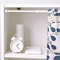 Luinorive 家用免打孔安裝型伸縮桿, 白色