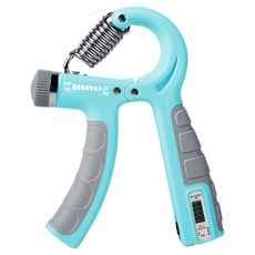 Rewilding 簡約握力器 電子計數 10~100kg, 馬卡龍藍, 1個