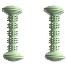 순잠 반려동물 물고 씹고 치카치카 스트레스 날리는 양치 장난감, 그린, 2개