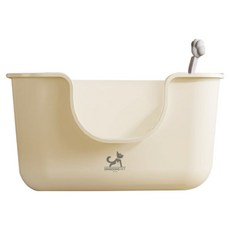 딩동펫 고양이 오버사이즈 오픈형 화장실, 밀크베이지, 1개