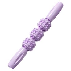 3圓珠球滾輪按摩棒, 1個, 紫色