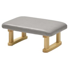 통근창고 스툴 발받침대 410 x 280 x 170 mm, 원목 그레이
