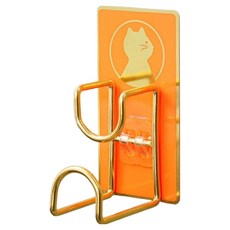 SS 收納架 浴室洗手檯掛鉤 6 x 11.5 x 3.5 cm, 1個, 橘色