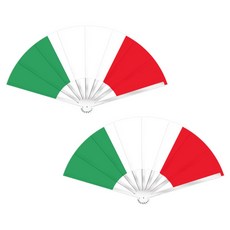 便攜式摺疊國旗扇, 2個, 義大利