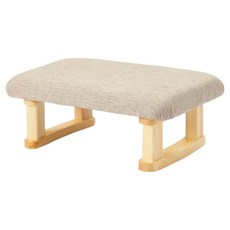 통근창고 스툴 발받침대 410 x 280 x 170 mm, 원목 라이트 베이지