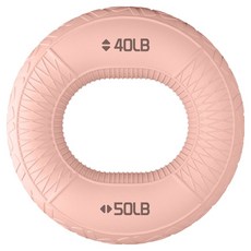 Rewilding 圓形握力器 18.14~22.67kg, 櫻花粉, 1個