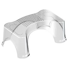 제이홈 다용도 화장실 발받침대, 투명