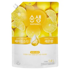 순샘 베이킹소다 레몬 주방세제 리필, 1.4L, 1개