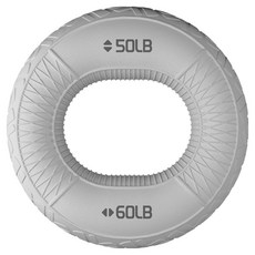 Rewilding 圓形握力器 22.67~27.2kg, 淺灰色, 1個