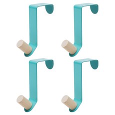 KHOHIMO 門後掛衣架 衣架 5W0240, 4個, 藍色