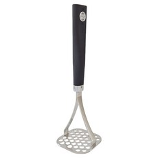 Kitchen Blooming 304不鏽鋼 無研磨劑 馬鈴薯搗泥器 黑色, 1個