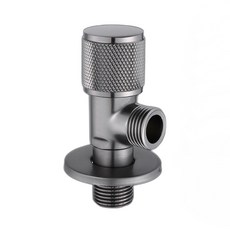 Cooksy 全銅單開角閥 4分介面 槍灰色, 1個