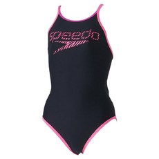 speedo 女性斑馬標誌連身Turns泳裝 STW02410KP