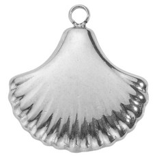 KODACHIEF diy 펜던트 12타입 스틸 와이어조개 18 x 19 mm, 1개