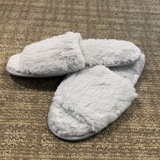 HANIL CARPET 長毛絨拖鞋 2, 235, 1個, 灰色