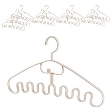 多用途波浪紋細肩帶內衣衣架, 10個, 單一顏色