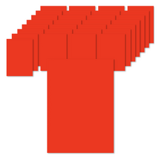 픽딜 깔끔한 색종이 레드 70g, 100개, 1색