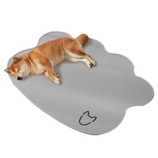 파스텔펫 반려동물 동글 발바닥 쿨매트, 그레이, 1개