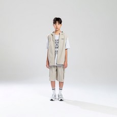 JCB 兒童開衩細節化纖連帽背心 U362