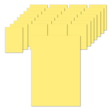 픽딜 乾淨色紙 檸檬黃 70g, 1色, 100個