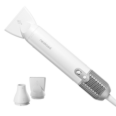 neakasa Petsnology 寵物低噪音高功率頂級4段溫控吹風機 + 3種吹嘴組, 1套, 白色
