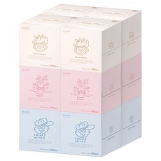 Hanyeji 凱斯哈林 粉彩迷你面紙 2層 250抽, 1入, 12個