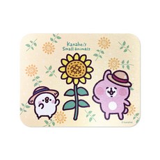 enjoylife 卡娜赫拉的小動物珪藻土吸水地墊 夏天向日葵 45 x 35 x 0.9cm 超強吸水速乾 浴室腳踏墊, 1個