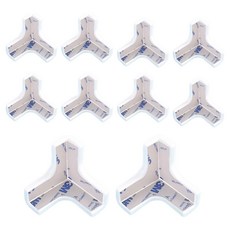 Natural Park 3面三角防撞護角, 10個, 白色