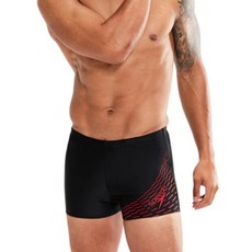 speedo 男款Tantan混合Logo四角泳褲 8-1135406871