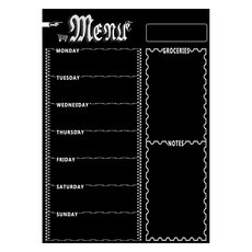 Hataesmall 日用冰箱磁性留言板 黑色, 橡膠磁鐵 + PET白色薄膜