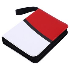 Erbo遊戲卡牌收納收藏冊, 1個, 400張, 白+紅