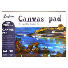 Easy Store 好畫帆布畫本, 1個, A4, 10張