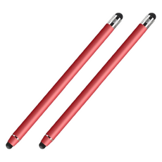 비쇼메르 간편한 스마트 터치펜 142 x 7 mm, 레드, 2개