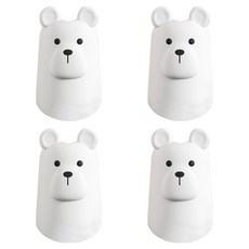 Natural Park 幼兒長熊矽膠防撞護角, 白色, 4個