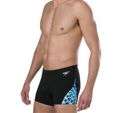 speedo 男性持久耐穿數位四角泳褲 8-11366C862