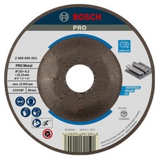 보쉬 PRO 5 263 연마석 금속 6T 125mm 2608600263, 1개