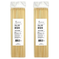 퀸스리빙 대나무 닭꼬지 25cm, 2개, 150개입